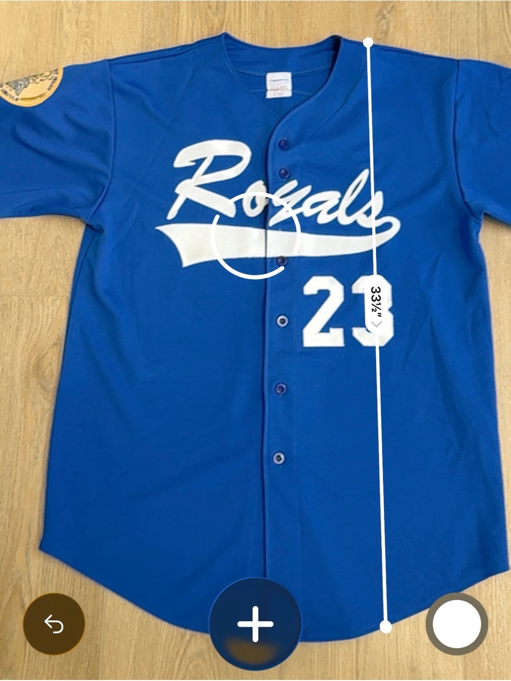 Vintage Kansas City Royals Custom Jersey USS Abraham Lincoln Patch Barnes #23 - Picture 9 of 12